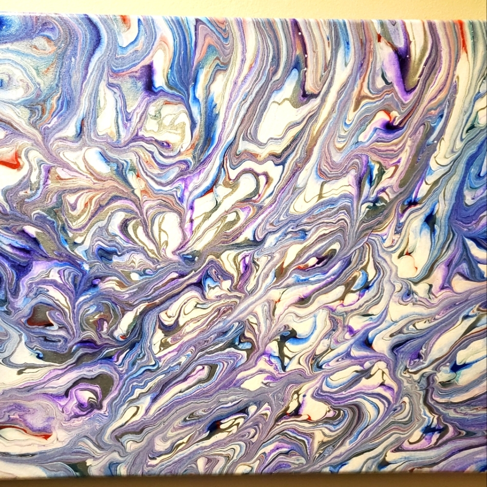 16x20 Marble Fluid Art